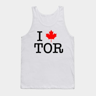 I Maple Leaf Toronto (Black Lettering) Tank Top